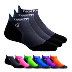 Thirty48 Ultralight Athletic Running Socks for Men and Women with Seamless Toe, Moisture Wicking, Cushion Padding