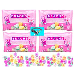 PITCHING PIGEON Large Conversation Hearts Valentine's Day Hard Candy 35 Ounces Bulk - Includes PITCHING PIGEON Brand Magnet