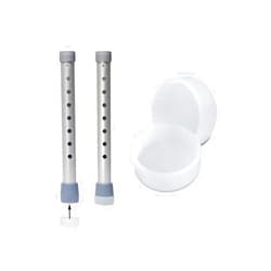 Days Walker Glide Caps, Pack of 4, Tips for Days Walkers to Help Smoothly Walk on Indoor or Flat Outdoor Surfaces or Carpet, Mobility Aid Accessory for Elderly, Handicapped, and Disabled users