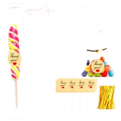Easytle 100 Pcs Cellophane Treat Bags 50 PCS 4