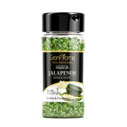 GranAroma Diced Jalapenos, Spicy, Flavorful Peppers for Cooking, Toppings, and Salsas (0.8 Ounce)