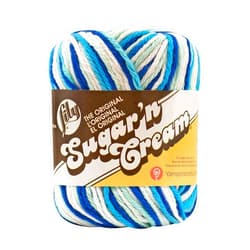 Lily Sugar 'N Cream The Original Ombre Yarn, 2oz, Gauge 4 Medium, 100% Cotton, Hippi - Machine Wash & Dry