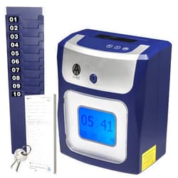 Allied Time USA Calculating AT-4500 Sets up in Minutes - totals Regular and Overtime Hours Worked