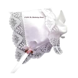 Generic Garden Party Lace Keepsake Handkerchief Bonnet