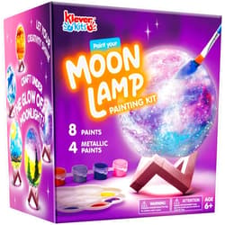 Klever Kits DIY 3D Moon Night Light, Paint Your Own Moon Lamp Kit Galaxy Lamp Arts and Crafts Kit, School Activities, Birthday Gifts for Kids Girls Boys