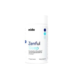 Mida Health Zenful Sleep Supplement | Natural Deep Sleep Aid with KSM-66® Ashwagandha, Venetron® & AprèsFlex® | Supports Relaxation, Cortisol Balance & Stress Reduction | 30 Servings (90 Capsules)