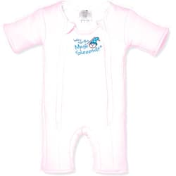 Magic Sleepsuit Baby Merlin's Cotton Baby Swaddle Transition Product - Soft and Breathable Design, Double Zipper for Easy Diaper Changes, Promotes Safe Sleep - Pink - Large 18-21lbs
