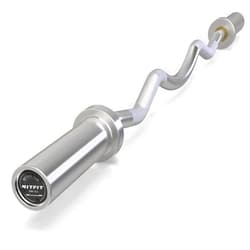 RitFit 2 Inch EZ Curl Bar with Weights, 700LBS Weight Capacity Olympic Curl Barbell for Bicep, Tricep and Weight Lifting Exercises