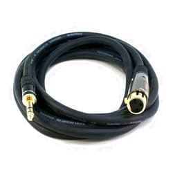 Monoprice 104770 10-Feet Premier Series XLR Female to 1/4-Inch TRS Male 16AWG Cable Black