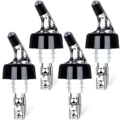 SuproBarware Automatic Measured Bottle Pourer - Quick Shot Spirit Measure Pourer Drinks Wine Cocktail Dispenser Home Bar Tools - 1oz/30ml (4 pack)