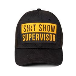 Grunt Style Sht Show Supervisor Stretch Fit Hat (One Size, Black)