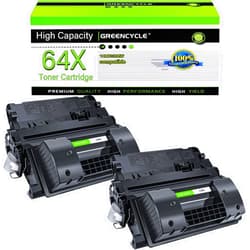 greencycle 64X Compatible High Yield Black Toner Cartridge Replacement for HP 64X CC364X for Laserjet P4015dn P4015n P4015tn P4015x P4515n P4515tn P4515 Printer Ink Cartridge (2Pack)