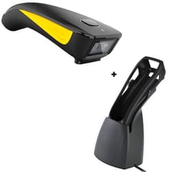 NETUM C750 QR Code Scanner, Mini 2D Barcode Scanner with Charging Dock