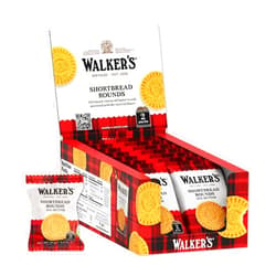 Walkers Walker's Shortbread Rounds, All-Butter Shortbread Cookies, Snack Pack, 1.2 Oz (Pack of 22)