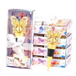 Qonmpcvu 30PCS Butterfly Wine Bottle Stopper, Wine Stoppers Cute, wine stopper baby favors for Birthday Wedding Favor Bridal Party Shower or Engagement Souvenir Gift Supplies, Party Favor for Guests