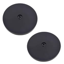 SDTC Tech 2-Pack 6 Inch Black Acrylic Lazy Susans Swivel Stand Rotating Tray 360 Degree Rotation Turntable Organizer with Steel Ball Bearings for Spice Rack, Table Cake Decorating, Kitchen Items,etc.