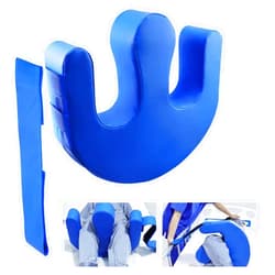 YHK Patient Turning Device, Prevent Muscle Atrophy Elderly with Removable Straps U-Shaped Multifunctional Turning Pillow, Bedridden Nursing Supplies for The Elderly（Dark Blue Straps）