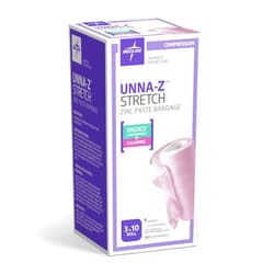 Medline Unna-Z Stretch Zinc Oxide Compression Bandage with Calamine, 3