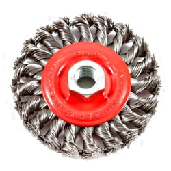 Forney 72759 4-Inch x .020 x 5/8-11 Knot Wire Wheel