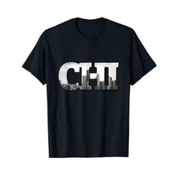 CHI Chicago City Skyline Swag CHI Chicago City Skyline of Downtown Chicago, Illinois T-Shirt