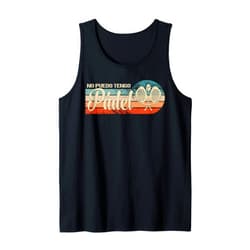 Ropa de pádel con un dicho gracioso divertido Vintage Padel Racket no puedo tengo pádel Sarcastic Padel Tank Top