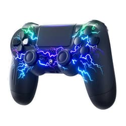 ECHTPower Wireless Controller for PS-4/Slim/Pro/PC with Dual Vibration, RGB, 1000 mAh Battery, 6-Axis, Touchpad, Headphone Jack, Screenshot