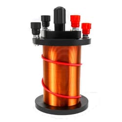 QWORK Demonstration Induction Coil with Primary Coil, Secondary Coil and Cylindrical Magnet for Physics Teaching