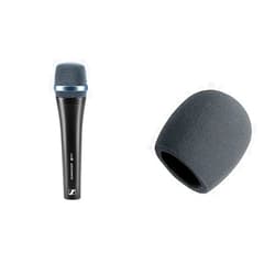 Sennheiser Professional E 935 Dynamic Cardioid Vocal Microphone & On-Stage Foam Ball-Type Microphone Windscreen, Black