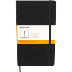 By Moleskine Moleskine Classic Notebook, Large, Ruled, Black, Hard Cover (5 x 8.25)