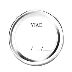 N.F YIAE Regular Mouth Canning Lids for Ball, Kerr Jars - Split-Type Metal Mason Jar Lids for Canning - Food Grade Material, 100% Fit & Airtight for Regular Mouth Jars