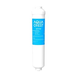 AQUA CREST GXRTDR Inline Water Filter, Replacement for GE® GXRTDR, Samsung DA29-10105J, Culligan IC-100A， Whirlpool WHKF-IMTO, Reduces Chlorine, Fluoride