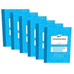 Pacon Pastel Composition Book, Blue Marble Cover, Light Blue Sheets, 3/8