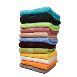 CORPORATE HILLS CH 100% Cotton Face Washcloths Set - Ultra Soft Towels for Bathroom and Home, High Durability and Absorbency, Convenient and Stylish Wash Cloths - Bright Multi-Color (12 Pack, Multicolor Set 1)
