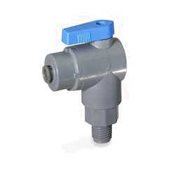 Cole-Parmer Ball valve, 2-way right angled, 3/8