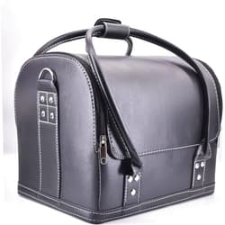 blue-ther Leather Bag Magic Tricks Amazing Stage Magic Close-up Accessories for Magicians Carrying Bag Magic Mentalism Illusion Gimmick Props