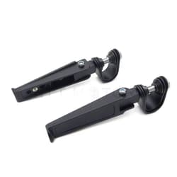 HTTMT MT215-056- Compatible with 1 inch- 1.25 Inches 1 1/4 Inches Engine Guard U-Clamp Footpegs Compatible with Harley Bad Boy Fxstsb Heritage Softail FLST Black