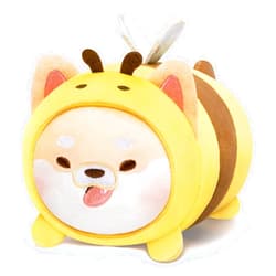 Mewaii Shiba Inu Dog Plush Pillow, Kawaii Bee Plushies, Dog Stuffed Animal Wearing Honeybee Outfit, Soft Squishy Cute Plushies for Girls, Boys and Males (8 Inch)