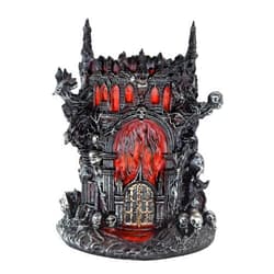 LOOYAR Dante's Inferno Resin Castle Pen Holder and Aquarium Décor - Medieval-themed Desk Ornament