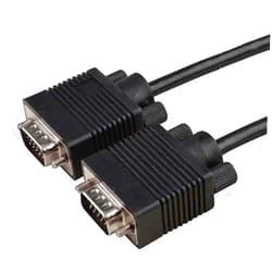 Importer520 HD15 Male to Male VGA Video Cable for TV Computer Monitor (10Ft, Black Conntector)