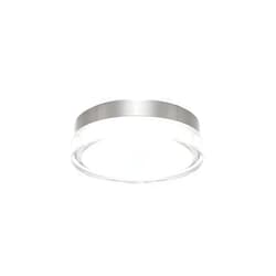 WAC Lighting dweLED, Dot 9in LED Round Flush Mount 3000K in Stainless Steel