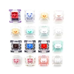 KPREPUBLIC Magnetic Switch Tester with Blank keycaps Acrylic Base with TTC Magneto Deng God Dual Rail Orange Pink Jade Pro Yellow White for Mechanical Keyboard (Magnetic T 16in1 x1)