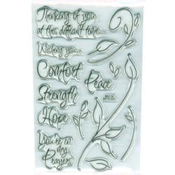 STAMPENDOUS Perfectly Clear Stamps - Encouraging Words