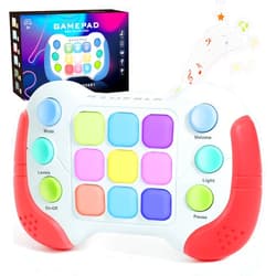 AOTIBO Fast Push Fidget Toys Handle, Flashing Handheld Game for Kids Teens Adults, Electronic Brain & Memory Game, Quick Push Buttons Gamepad, Xmas Birthday Gifts STEM Toys for Boys Girls