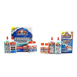 Elmer's Elmer’s Crunchy Slime Kit | Slime Supplies Include Metallic Liquid Glue, Clear Liquid Glue, 4 Count & Slime Supplies Include Elmer’s Metallic Glue, Elmer’s Magical Liquid Slime Activator, 4 Piece Kit Crunchy Slime Kit + Slime Kit