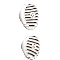 Jensen MS6007WR 6.5” Coaxial Marine Speakers, 60 Watts, White, Sold as Pair