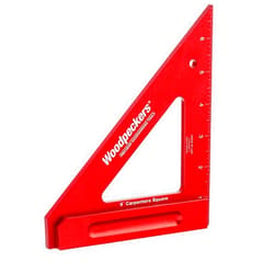 Woodpeckers Precision Carpenter Square, 6 Inch, American Made Aluminum Square for Both Construction & Fine Woodworking