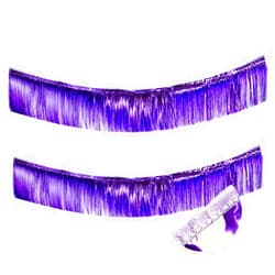 LILF Premium Glitter Silver Fringe Tassel Garland for Party Decorations (Purple-L, 2)