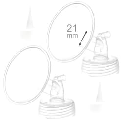 Maymom 21mm Flange and Duckbill Valve Compatible with Spectra S1 Spectra S2 Spectra 9 Plus Not Original Spectra 20mm Replace Pump Parts Spectra Flange Spectra Duckbill Valve