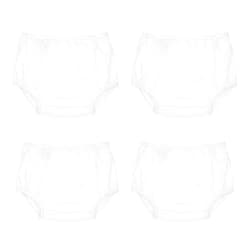 Dappi Reusable Waterproof 100% Nylon Taffeta Diaper Pants for Potty Training & Swimming, Leak-Proof & Rip-Proof, Medium (Fits 20-25 lbs), 4 Counts