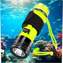 BlueFire Rechargeable Diving Flashlight, 1500 Lumen Scuba Diving Light, 3 Modes Underwater IPX8 Waterproof LED Flashlight,Night Dive Torch Submersible Light for Outdoor Under Water Sports